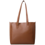 Tote Bag With Contrasting Handle - Brown