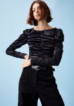 Gathered Top - Black