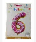 Casey 102CM Donut Balloon Number 6