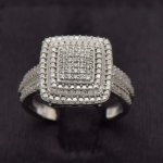 9CT White Gold Dress Ring