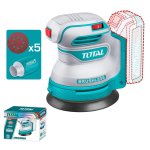 Total Tools Sander Orbit Random Cordless 20V 125MM With 5PCS Sandpaper