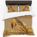Black Backed Jackal Jakkals Canis Mesomelas By Fanie Heymans Rectangle Tablecloth