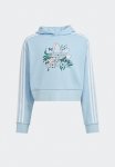 Adidas Original Crop Hoodie - Clear Sky