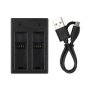 Gopro Fusion Dual/ Double Smart Battery Charger & USB Cable