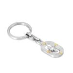 Manvision Keychain With Wind Rose And Screws