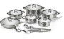- 15 Piece Kitchen Stainless Steel Cookware Set - CDH-001