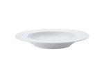White Basics Diamonds Rim Soup Bowl