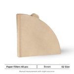 Coffee Accessories Creative Borosilicate Glass Plastic Barista 40PCS Filter