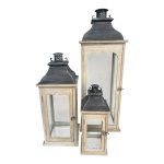 Wood Panels And Grey Roof Lantern