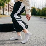 Black White And Gray Solid Color Boat Socks Casual Versatile Short Tube Men's Socks Low-cut Shallow Mouth Socks Summer Thin Swea