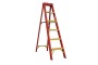 6 Step Single Sided Full Fibre-glass Ladder
