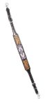 Challenger Western Floral Antique Tooled Leather Beaded Wither Breast Collar Strap 105FK03