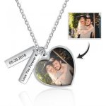 CNE105131 - Personalized Photo Necklace With Engraving Stainless Steel