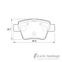Citroen Kbc Brake Pads Rear For C4 Peugeot 207 - Spares Direct