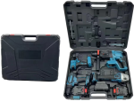 Ashomonline 4PCS Heavy Duty 48V Cordless Power Tool Combo Kit Set Power Drill