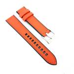 Hybrid Fkm Rubber & Sailcloth Strap - Orange Steel Hardware - 20MM