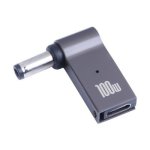 100W Usb-c Type-c Female To Dc 5.5 X 2.1MM Male Computer Charging Adapter