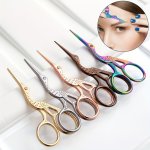 Vintage Stainless Steel Crane Scissors Tea Scissors Embroidery Scissors Thread Head Scissors Household Trimming Eyebrow Scissors