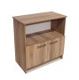 Oxford 2 Shelf 2 Door Book/filing Cabinet 80CM - Sahara