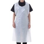 Disposable White Plastic Aprons Pack Of 100