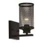 Forge Mesh Metal Wall Light - Black
