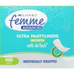 Clicks Femme Advanced Ultra Liners Unscented 100 Liners