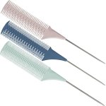Highlighting Comb Set With Fine Medium & Wide Teeth 3 PACK