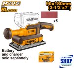 Sander Finishing Cordless 20V Ingco Tool Only CFSLI2031