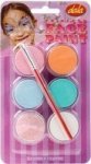 Face Painting Kit Princess 6 X 10ML Assorted Colours With Brush