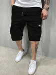 Men's Solid Shorts With Pockets Casual Drawstring Shorts For Summer
