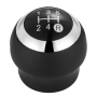 5 - Speed Gear Knob - Black & Chrome - Compatible With Toyota Corolla