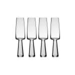 Carrol Boyes 4 Piece Baobab Champagne Glass Set Clear