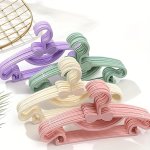 10PCS Space-saving Kids' Hangers - Durable Windproof With Oil Finish For Easy Organization Space Saving Hangers Clothes Hangers