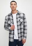 Superbalist Padded Flannel Check Shacket - Black & White