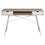 Desk - Rain Series In Oak & White