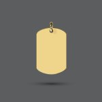Gold Tag Pendant