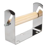 Toilet Roll Holder Stainless Steel Wooden Insert Livestainable