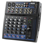 Gemini GEM-08USB : 8 Channel Mixer W USB & Bluetooth