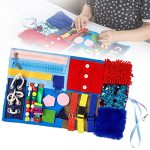 Fidget Blanket For Elderly With Dementia & Alzheimer's Sensory Activities Mat Anxiety Relief Toys Portable Lap Pad For Memory Lo
