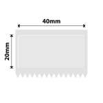 NB213 - - B1 B21 B3S B4 - 40X20MM - 320 Transparent Labels