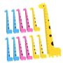 12PCS Cartoon Animal Adorable Portable Straight Rulers For Boys