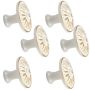 Decor Vintage Round Cabinet Drawer Door Knobs Set Of 6 - 3CM