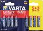 Varta LR06 Aa Max Power Battery - 8 Pack Retail Box No Warranty product Overview Max Power Aa Batteries Deliver Long-lasting Power For Demanding Devices.