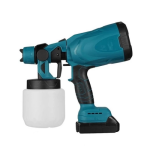 Ashcomonline Portable Cordless Spray Gun 25V 15000MAH Battery Air Assisted Sprayer