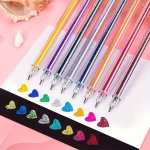 8PCS SET 8 Colors Changing Gel Pens Easter Writing Birthday Congratulations Glittery Color Changing Pens Back To School School S