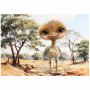 Deco Print Quirky Ostrich 2