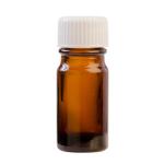 5ML Amber Glass Aromatherapy Bottle With Screw Cap - White 18 410