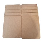 Wooden Blank Placemats Rectangular 10 Piece