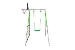 Single Swing With Rebounder And Basketball Net & Soccer Goal