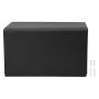 Waterproof Toilet Paper Holder With Shelf Black